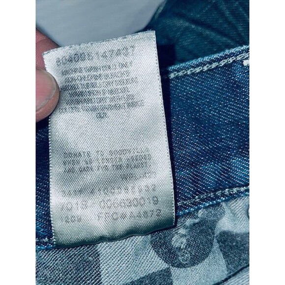 Levis 514 Mens Jeans 38x32 Blue Denim Slim Straight Medium Wash Retro Pockets - Picture 15 of 16